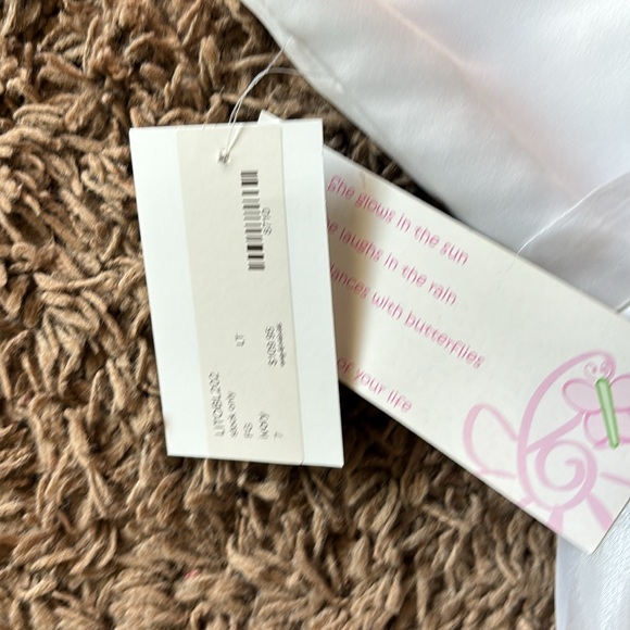 White never worn flower girl dress size 7 - Picture 4 of 4